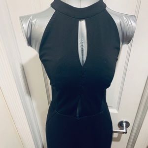 Stunning women’s black evening dress